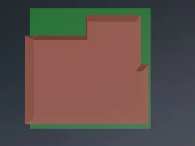 House 1 BedRoom Low-poly 3D model