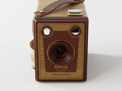 Kodak Six-20 Brownie Model F Camera 3D model