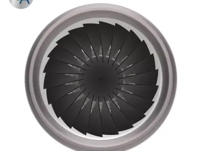Ge90 94b engine UPDATED 3D print model