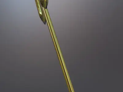 Holy Trident of Lord Shiva - Holy weapon trishool  - Trident 3D model