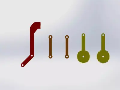 Mechanical gripper 3D print model