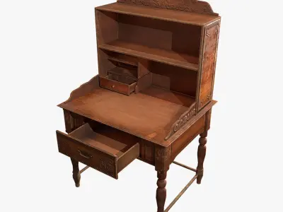 Antiquare Table 2 Low-poly 3D model