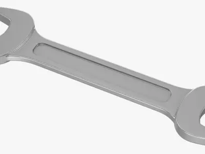 Wrench Low-poly 3D model 38