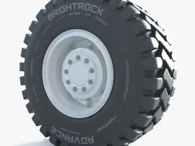 Truck Wheel 02 3D model