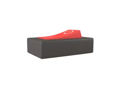 On Off Power Switch v1 002 Low-poly 3D model