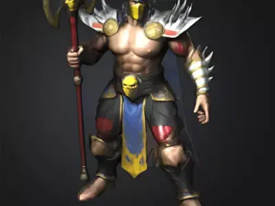 Shao kahn mortal kombat art 3D print model