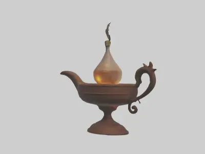 Oillamp Model Low-poly 3D model