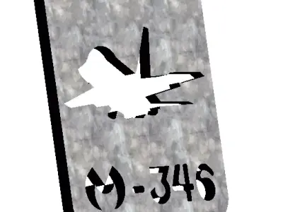 M-346 AIRCRAFT KEYCHAIN 3D STL 3D print model