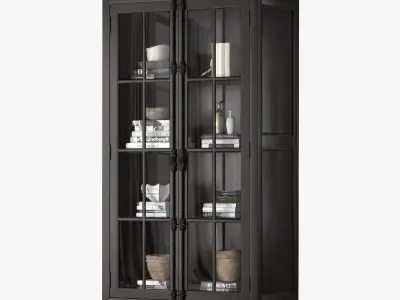 FRENCH CASEMENT DOUBLE-DOOR CABINET 3D model