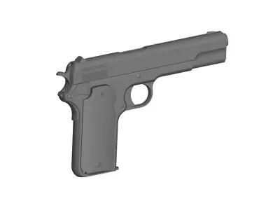 Colt pistol 3D model purchase
