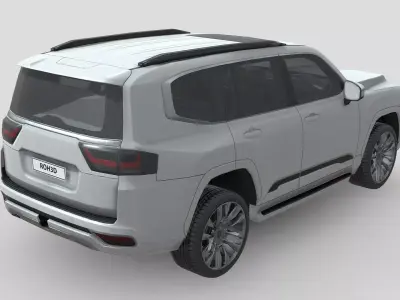 Low Poly Car - Toyota Land Cruiser 300 Hybrid 2026 Low-poly 3D model