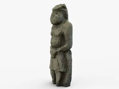Ancient statue 3D Free 3D model