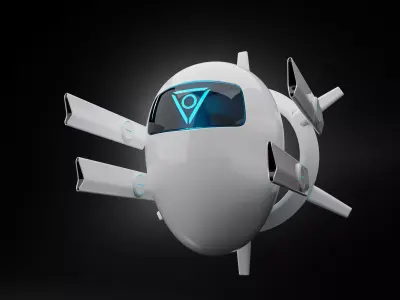 AI drone Low-poly 3D model purchase