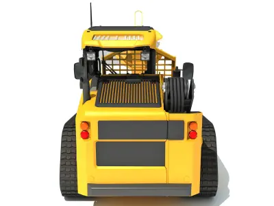Skid Steer Loader Tree Cutter 3D model