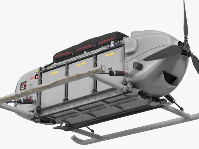  Snowgoose UAV MMIST CQ-10 Rigged for Cinema 4D 