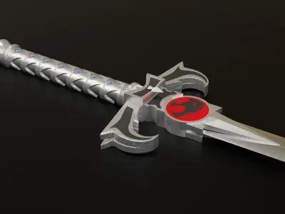 ThunderCat Sword 4D Fantasy Weapon Model Free low-poly 3D model