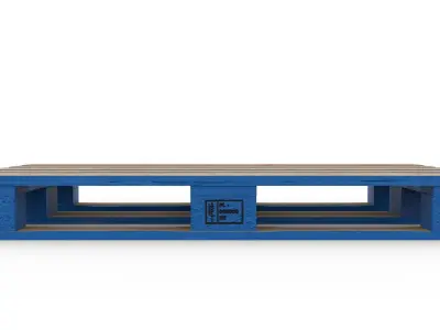 CHEP branded EUR pallet 3D model