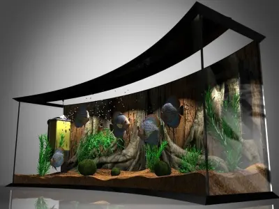 Panoramic Aqua Tank  3D model