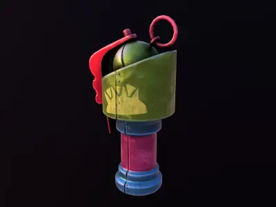 Stylize Grenade Low-poly 3D model