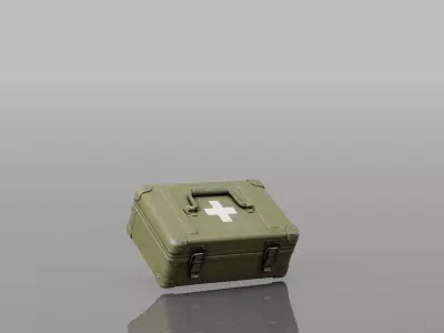 Military Medical Emergency Props Pack Low-poly 3D model