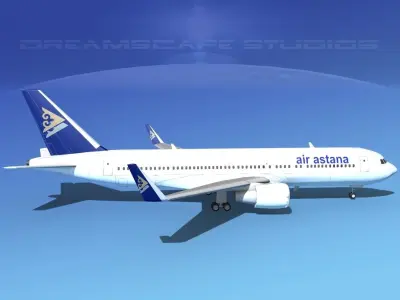 Boeing 767-300 Air Astana 3D model