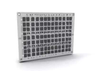 Industrial Grid Panel model pack Low-poly 3D model