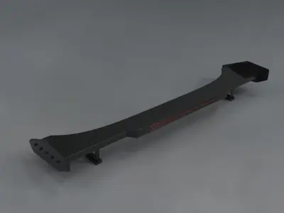 Spoiler bunny Carbon auto  3D model