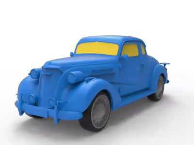 Chevrolet 1937 Classic Car 3D print model