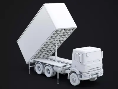 Shahed-136 Drone Launcher Truck - Military UAV Launch System  3D model