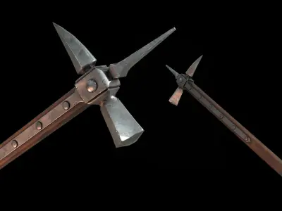 War Hammer Low-poly 3D model order