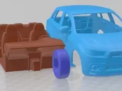 Mitsubishi Outlander Sport RVR ASX 2011 Printable Car 3D print model