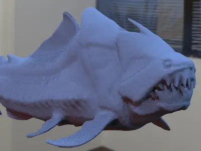 Hybrid Sea monster queen 3D 3D model