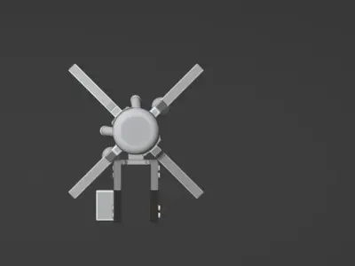 FALANGA 9M17 - FLEYTA - Anti-Tank Missile and Mount 3D print model