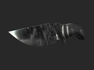 Game and VR-AR Ready Knife  Low-poly 3D model