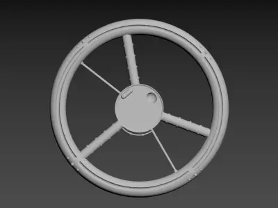 3d model space station Low-poly 3D model