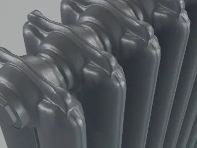 Epoca Cast Iron Radiator 2C10 3D model