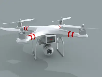 Phantom Quad Copter 3d Model 3D model