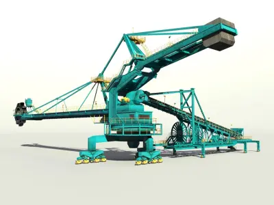 Stacker Reclaimer 3D model get