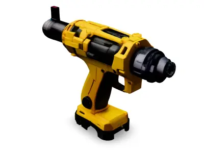 SciFi Cordless Drill Low-poly 3D model
