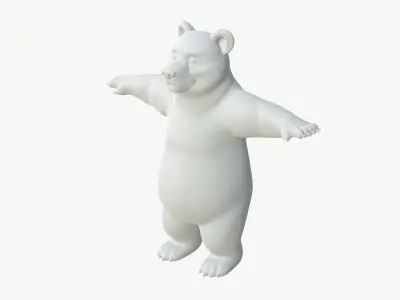  Realistic 3D Bear Model 