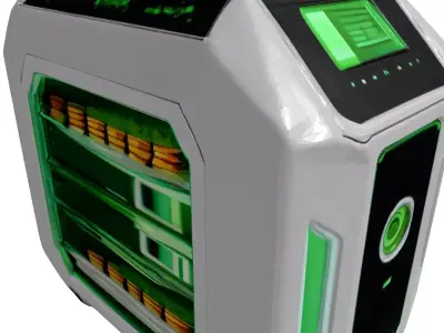 Futuristic Bio Cultivator Device 3D model