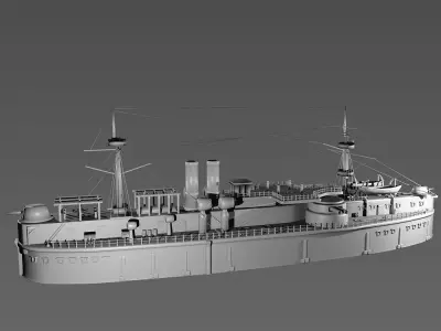Ship cruiser 3D model