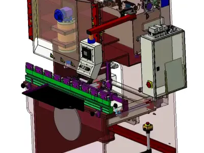 30-Ton Sheet Bending Machine 3D model