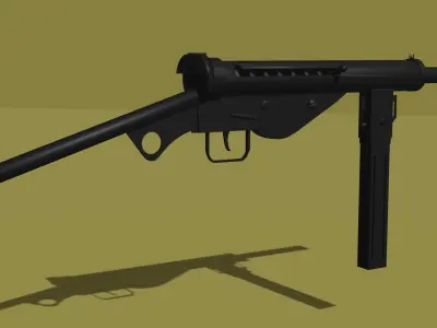 MP-3008 3D model Game ready asset Free low-poly 3D model