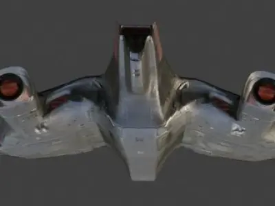 Fighter 232 Free low-poly 3D model
