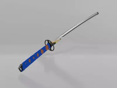 Katana Sword 3D model 7