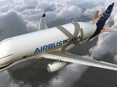 Airbus Beluga XL A330 743L Rigged 3D Model