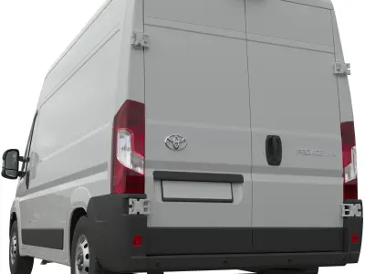 2024 Toyota Proace Max L2H2 Detailed interior 3D model