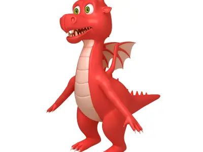 Dragon Cartoon 3D model buy