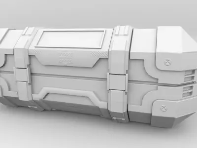 Sci Fi Crate 3D model purchase